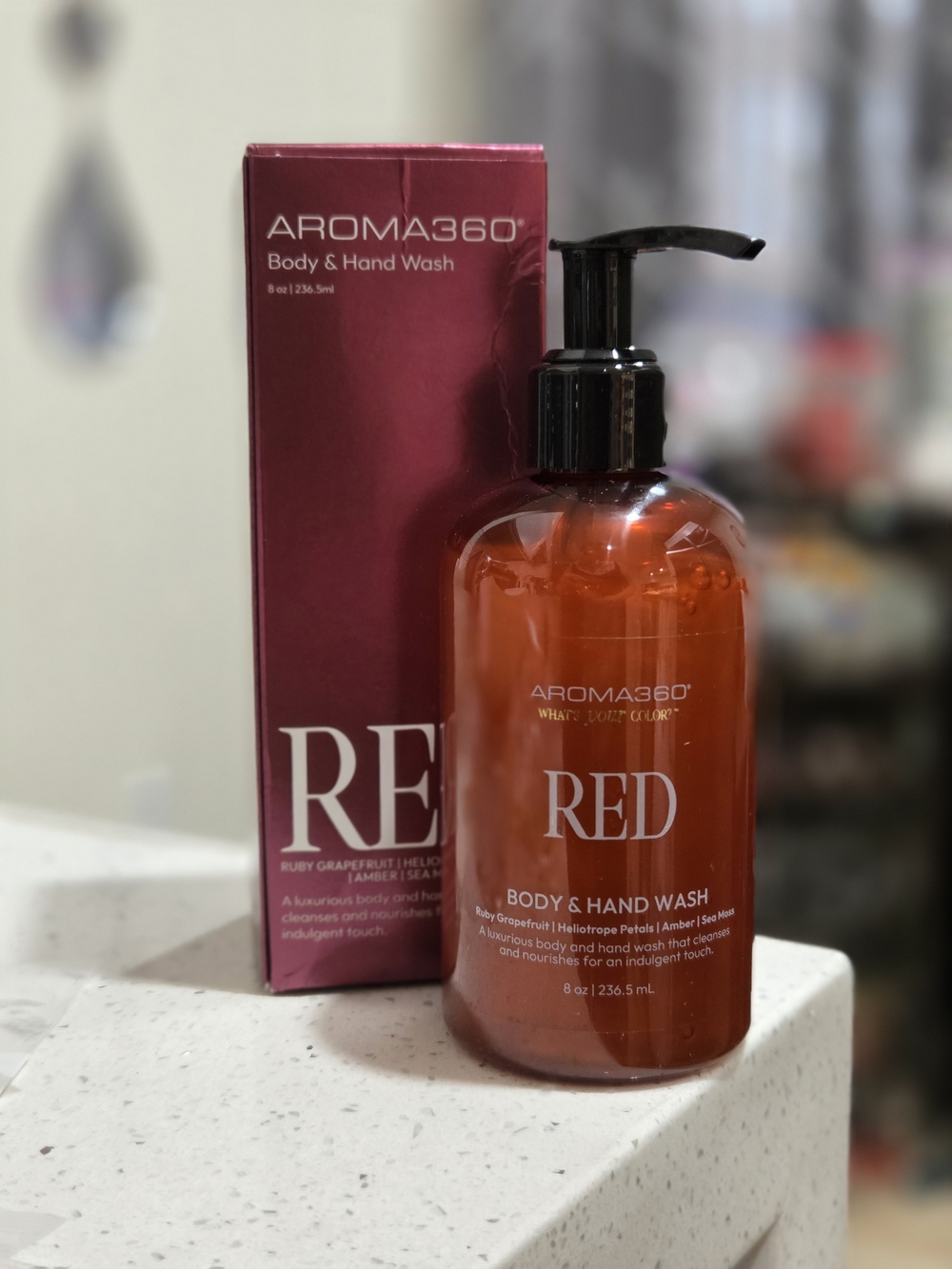 Aroma360 RED Body & Hand Wash — Red Scented Hand Soap